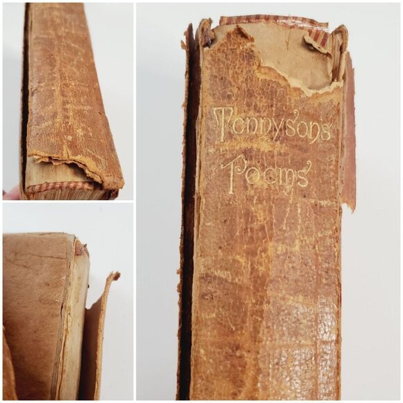 Antique Victorian Book 1860 - 1970 Alfred Tennyson Poems - Picture 13 of 13